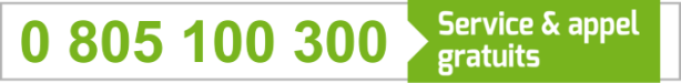 0 805 100 300, service et appel gratuits
